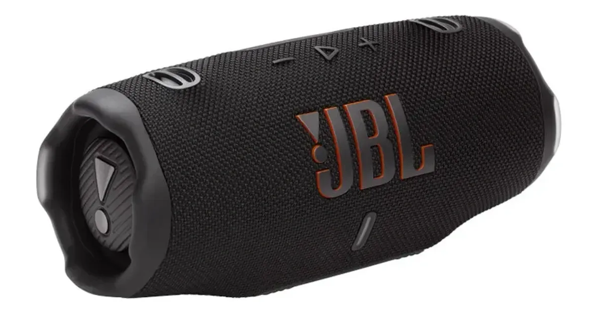 Caixa de som Bluetooth JBL Charge 6, uma das melhores opções portáteis de 2026
