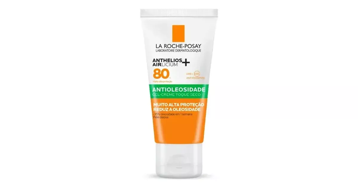 Protetor solar facial La Roche-Posay Anthelios Airlicium FPS 80 para pele oleosa