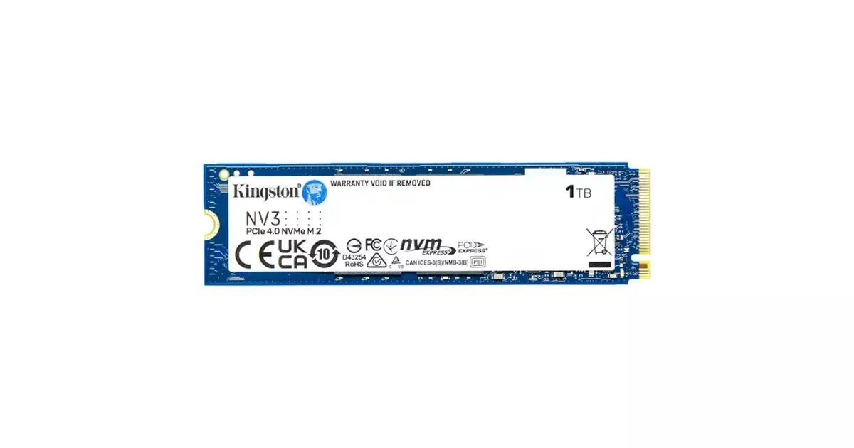 SSD NVMe barato Kingston NV3 1TB PCIe 4.0 de custo-benefício